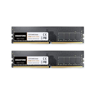 y DDR4zGIGASTONE 8GBx1 DDR4 2666MHz (2400MHz or 2133MHz) PC4-21300 (PC4-19200/17000) CL19 1.2V UDIMM 288 s Aobt@[  ECC PC fXNgbvp W[ AbvO[h