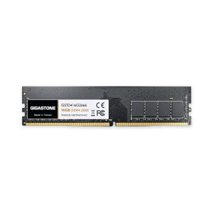 y DDR4zGIGASTONE 16GBx1 DDR4 2666MHz (2400MHz or 2133MHz) PC4-21300 (PC4-19200/17000) CL19 1.2V UDIMM 288 s Aobt@[  ECC PC fXNgbvp W[ AbvO[h