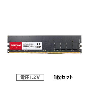 y DDR4zGIGASTONE 16GBx1 DDR4 3200MHz (2933MHz or 2666MHz) PC4-25600 (PC4-23400/21300) CL22 1.2V UDIMM 288 s Aobt@[  ECC PC fXNgbvp W[ AbvO[h