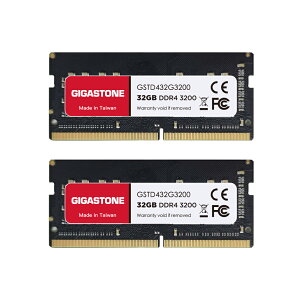 y DDR4zGIGASTONE 32GBx2 (64GB Kit) DDR4 3200MHz (2933MHz or 2666MHz) PC4-25600 (PC4-23400/21300) CL22 1.2V SODIMM 260 s Aobt@[h  ECC m[gp\RpW[AbvO[h- bv