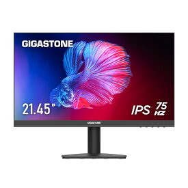 ★Gigastone モニター 21.45インチ ディスプレイ PCモニター VESA モニタ ノングレア フルHD 75Hz ブルーライト軽減 IPSパネル 178度 広角 高解像度目に優しいフリッカーフリー フレームレス (PS5確認済み/HDMI/VGA/3年保証)