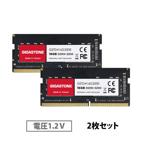y DDR4zGIGASTONE 16GBx2 (32GB Kit) DDR4 3200MHz (2933MHz or 2666MHz) PC4-25600 (PC4-23400/21300) CL22 1.2V SODIMM 260 s Aobt@[h  ECC m[gp\RpW[AbvO[h