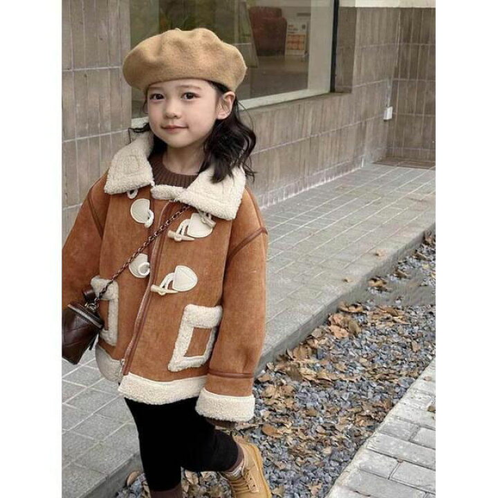 楽天市場】 ムートンコート 子供服 キッズ ふわふわ ジャケット 裏起毛 