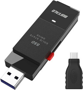 �o�b�t�@���[ SSD �O�t�� 1.0TB USB3.2 Gen2 �Ǎ����x600MB�b PS5PS4���[�J�[����m�F�� �R���p�N�g ���^ Type-C�A�_�v�^�[�t�� �u���b�N iPhone 16 16 pro ����m�F�ς� SSD-SCT1.0U3BAN