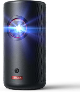 Anker Nebula Capsule 3 Laser ���[�U�[ ���^ Google TV���� ���o�C�� �v���W�F�N�^�[ �ƒ�p �t��HD Netflix�Ή� 300ANSI���[���� �V�䓊�e ������`�␳ �I�[�g�t�H�[�J�X 8W�X�s�[�J�[ �o�b�e���[���� �z�[