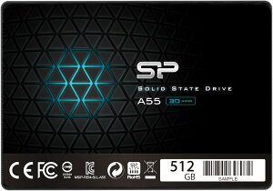 SP Silicon Power �V���R���p���[ SSD 512GB 3D NAND�̗p SATA3 6Gbs 2.5�C���` 7mm A55�V���[�Y SP512GBSS3A55S25