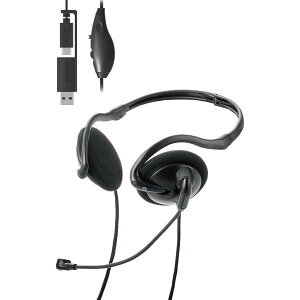 �G���R�� �w�b�h�Z�b�g USB C USB-A �܂��� �l�b�N�o���h �L�� �}�C�N�t�� �P��w���� �m�C�Y�L�����Z�����O �y�� ���^ ���ʒ��� PC�Ή� �u���b�N HS-NB11SCBK