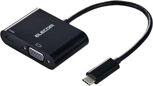 GR usb c ϊA_v^ Type-C to VGA d|[gt WUXGA(1920×1200px)/60Hz }`fBXvC ~[O 0.15m P[u yiPhone MacBook iPad Android ɑΉz ubN AD-CVGAPDBK2
