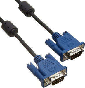 �G���R�� �f�B�X�v���C�P�[�u�� D-Sub15�s�� VGA-VGA 15m �X���� RoHs�Ή� �u���b�N CAC-L15BK/RS