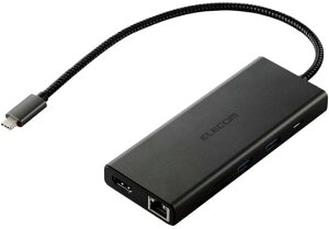 �G���R�� USB Type-C �h�b�L���O�X�e�[�V���� 10in1 �u���b�N DST-100BPBK