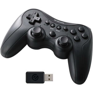 �G���R�� �Q�[���p�b�h �����E�L�� XInput DirectInput PS�n�z�u �[�d�� 13�{�^�� �u���b�N JC-GP40SBK