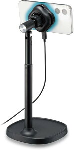 エレコム ペルチェ式スマホクーラー マグネット装着 卓上スタンド付き USB Type-Cケーブル付属 ブラック P-CLPL02ARMBK