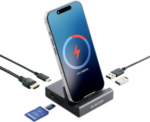 GR USB Type-C 6in1 X}zX^h^hbLOXe[V PDΉ O[ DST-P060BPGY