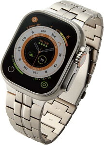 �G���R�� �A�b�v���E�H�b�` Apple Watch �o���h �y49mm 45mm 44mm 42mm / Ultra 3/2Ultra, SE3/2/SE, 11 10 9 8 7 6 5 4 3 2 1 �Ή��z �`�^�� �X�e�����X ���� �O�܂�v�b�V���� �V���o�[ AW-49BDTITSV