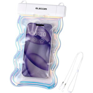 �h���P�[�X �����C �ē~���W���[ IP68 �E�F�[�u�`�� �����^�b�`�J�N���b�v iPhone 6.9�C���`�ȉ��̃X�}�z�Ή� �G���R�� �I�[���� P-WPSW26ARR