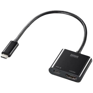 TTvC(Sanwa Supply) USB Type C-HDMIϊA_v^(4K/60Hz/PDΉ) AD-ALCPHDPD ubN