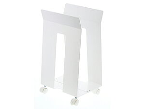 YAMAZAKI 山崎実業 【frame/フレーム】ダンボール&紙袋ストッカー ホワイト