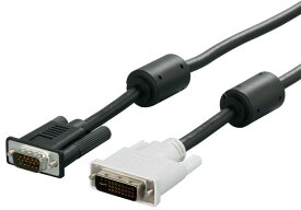 BUFFALO バッファロー ディスプレイケーブル DVI-I：D-Sub15 コア付 1.5m BSDCDA15