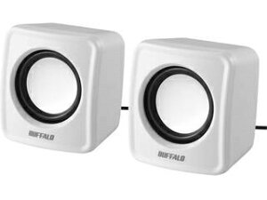 BUFFALO バッファロー PC用スピーカー USB電源コンパクトサイズ ホワイト BSSP100UWH