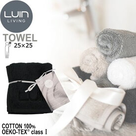 LuinLiving ルインリビング ハンドタオル スパタオル ブラック 超ソフト＆超吸収トルコ産低撚糸綿100％ TWLSP1-BL