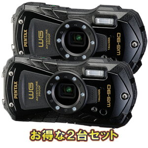PENTAX �y���^�b�N�X WG-90�i�u���b�N�j×2��Z�b�g�ywg90set�z