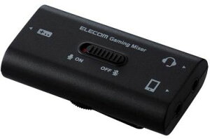 ELECOM �G���R�� �Q�[�~���O�A�i���O�~�L�T�[/4�Ƀ�3.5mm/PlayStation4�E5/SWITCH�Ή�/�u���b�N HSAD-GMMA10BK