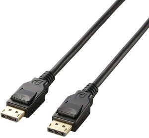 ELECOM �G���R�� �f�B�X�v���C�|�[�g�P�[�u��/ver1.2/1m CAC-DP1210BK