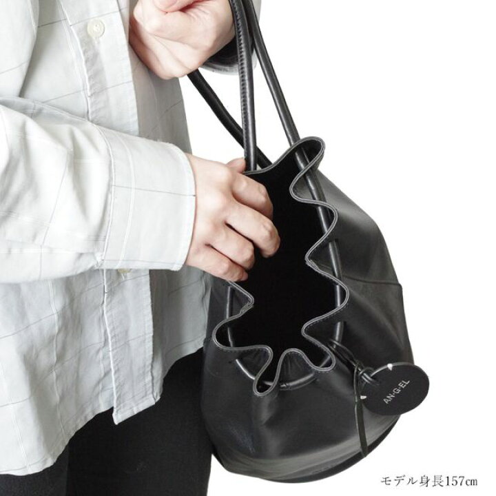 楽天市場】AN・G・EL アンジエル COW SAILOR BAG 本革 巾着バッグ  