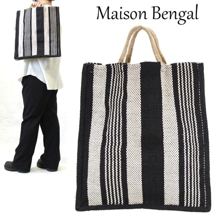 楽天市場】メゾン ベンガル / MAISON BENGAL 麻トートバッグ 