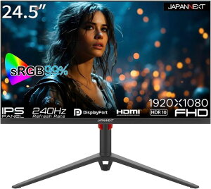 JAPANNEXT �W���p���l�N�X�g �t��HD�Ή�24.5�^�Q�[�~���O���j�^�[(IPS/DPx2/HDMIx2) JN-IPS245G240FHDR-HP �P�i�w���̂݉i���ꏤ�i�ł���Ε����w���j �N���W�b�g�J�[�h ����������ς̂�