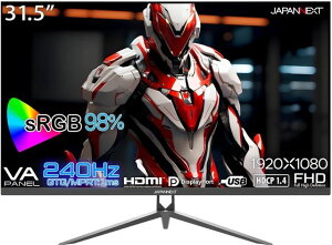 JAPANNEXT WplNXg tHDΉ31.5^Q[~Oj^[(VA/DP/HDMIx2) JN-V315G240FHDR Piŵ݉iꏤiłΕwj NWbgJ[h ς̂