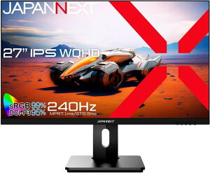 JAPANNEXT �W���p���l�N�X�g WQHD 27�^�Q�[�~���O���j�^�[(IPS/240Hz/DPx2/HDMIx2/�X�C�x��/�s�{�b�g/�����) JN-27IPS240WQHDR-HSP �P�i�w���̂݉i���ꏤ�i�ł���Ε����w���j �N���W�b�g�J�[�h �����