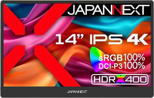 JAPANNEXT WplNXg 4KΉ 14^oCfBXvC(IPS/miniHDMI/TypeCx2/Xs[J[/) JN-MD-IPS140UHDR Piŵ݉iꏤiłΕwj NWbgJ[h 