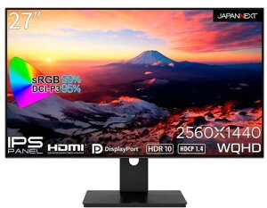 JAPANNEXT �W���p���l�N�X�g WQHD�Ή� 27�^�t���f�B�X�v���C/DP×1�AHDMI×2/�u���b�N/�X�s�[�J�[/2�N�ۏ� JN-27i4FLQR �P�i�w���̂݉i���ꏤ�i�ł���Ε����w���j �N���W�b�g�J�[�h �����������