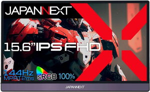 JAPANNEXT WplNXg tHD 15.6^oCQ[~Oj^[(IPS/144Hz/miniHDMI/Type-Cx2/Xs[J[) JN-MD-156IPS144FHDR Piŵ݉iꏤiłΕwj NWbgJ[h 