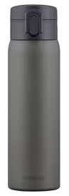 IRIS OHYAMA アイリスオーヤマ ステンレスケータイボトル ワンタッチ 500ml SKB-O500 グレー【保温・保冷両用】