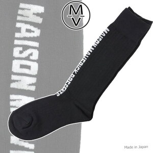 MAISON MAVERICK PRESENTS �y���f�B�[�X�z�}���F���b�N ���S �T�b�J�[ �\�b�N�X�y�u���b�N�z�y�t���[�z43MC9015 MV logo soccer socks ���]���}���F���b�N �v���[���c