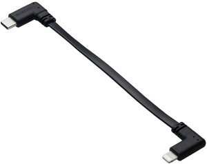 ELECOM GR USB Type-C to LightningP[u/tbg/L/USB Power DeliveryΉ/60W/0.1m/ubN MPA-CLLL01BK