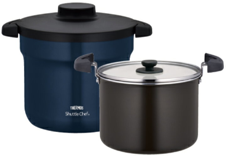 楽天市場】THERMOS サーモス KBJ-4502-NVY(ネイビー) 真空保温調理器  