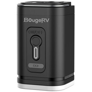 BougeRV ボージアールブイ H0505-00304-BK ブラック ランタン付き電動エアポンプ