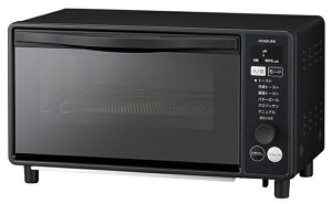 KOIZUMI 小泉成器 KOS-1330/K(ブラック) オーブントースター ミラーガラスデザイン カーボンヒーター搭載