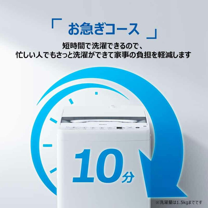 楽天市場】Haier ハイアール 洗濯機 6kg 縦型 全自動 JW-HS61D 高濃度 