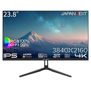 JAPANNEXT �W���p���l�N�X�g IPS�p�l���̗p 4K�Ή�23.8�^���C�h�t���f�B�X�v���C 65W���d 2�N�ۏ� JN-IPS238U-C6 �P�i�w���̂݉i���ꏤ�i�ł���Ε����w���j �N���W�b�g�J�[�h���� �����������