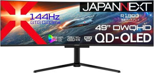 JAPANNEXT WplNXg i͌n Dual WQHDΉ49^EgChQ[~Oj^[(Ȗ/144Hz) JN-QOLC49G144DQ-HSC9L Piŵ݉iꏤiłΕwj NWbgJ[h
