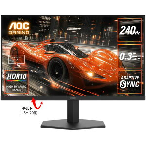 AOC IPSpl̗p FHDΉ27^tfBXvC Q[~O 240Hz 27G11ZE2/11 Piŵ݉iꏤiłΕwj NWbgJ[h ς̂