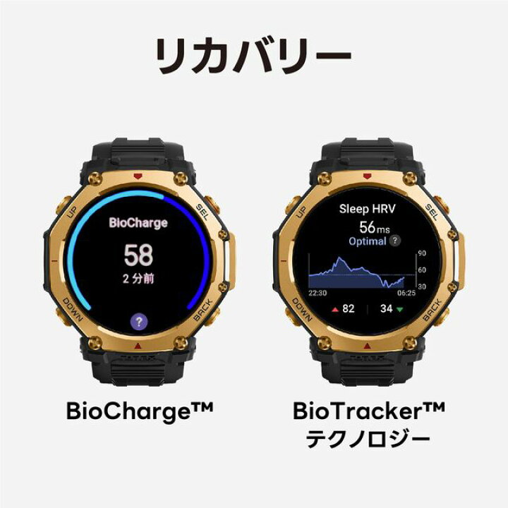 楽天市場】amazfit アマズフィット T-Rex 3 Pro 48mm 【タクティカル  