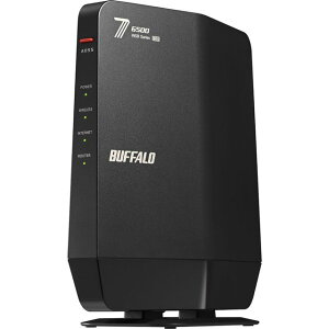 BUFFALO obt@[ Wi-Fi 7(11be)ΉfAohWi-Fi[^[ 5764+688Mbps WSR6500BE6P/DBK ubN