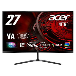 Acer �G�C�T�[ VA�p�l�� �t��HD�Ή�27�^�p�ȉt���f�B�X�v���C Nitro �j�g�� �Q�[�~���O ED270Zbmiipx
