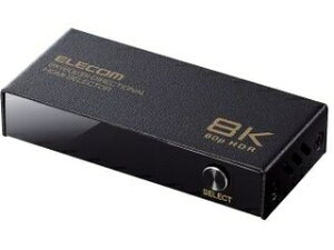 ELECOM �G���R�� HDMI�ؑ֊�/8K60Hz�Ή�/�o����/���^��➑�/�u���b�N DH-SW8KBD21BK