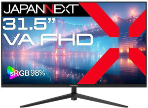 JAPANNEXT �W���p���l�N�X�g �t��HD�Ή� 31.5�^�t���f�B�X�v���C/HDMI×1�AVGA×1/�u���b�N/�X�s�[�J�[��/2�N�ۏ� JN-V315F2